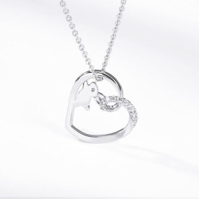 Collier cœur de cristal et lapin - Le Petit Fermier