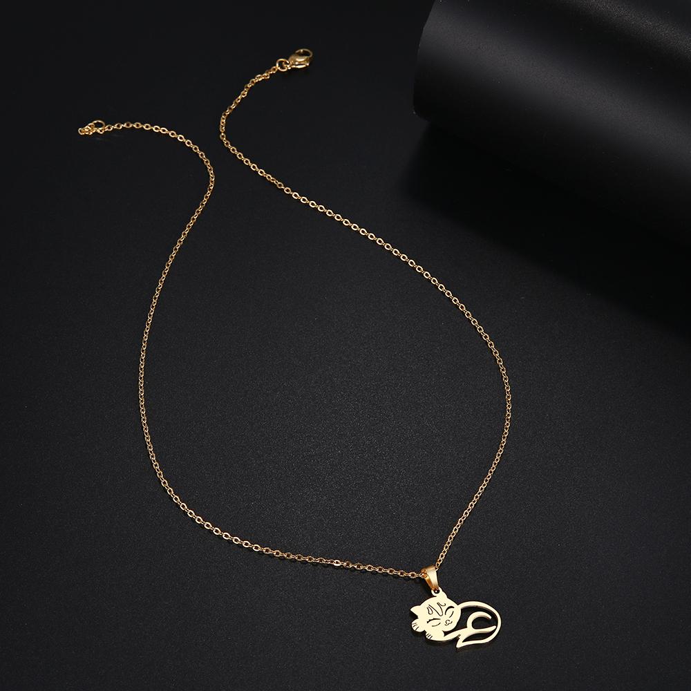 Collier doré chat qui dort - Le Petit Fermier