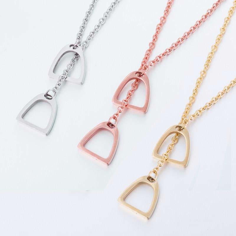 Collier doré deux étriers - Le Petit Fermier