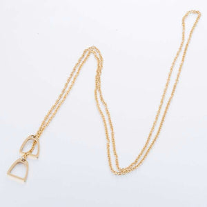 Collier doré deux étriers - Le Petit Fermier