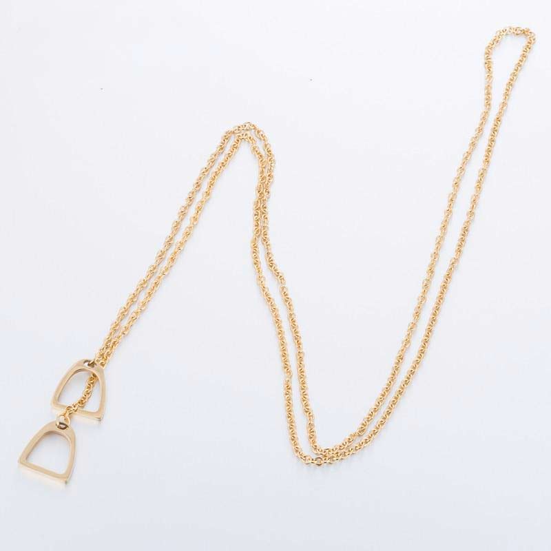 Collier doré deux étriers - Le Petit Fermier
