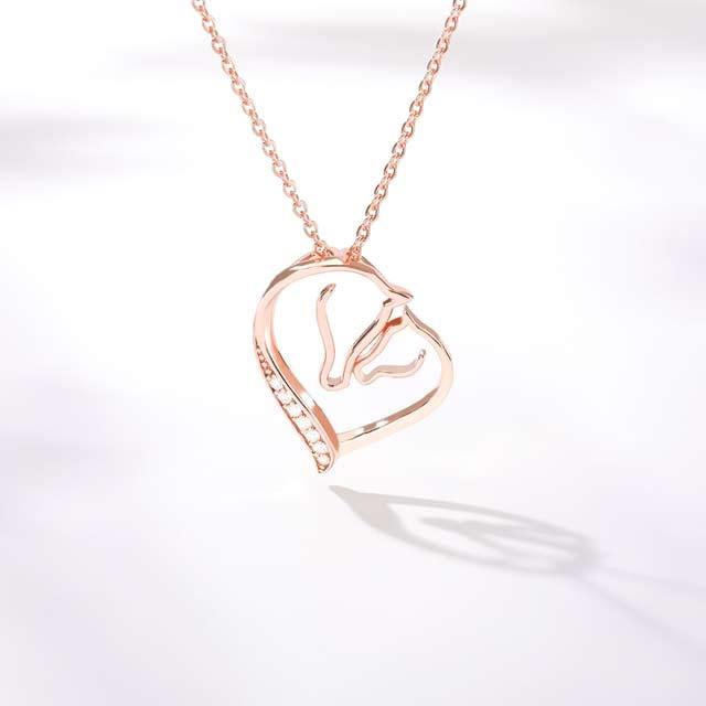 Collier grand amour de chevaux - Le Petit Fermier