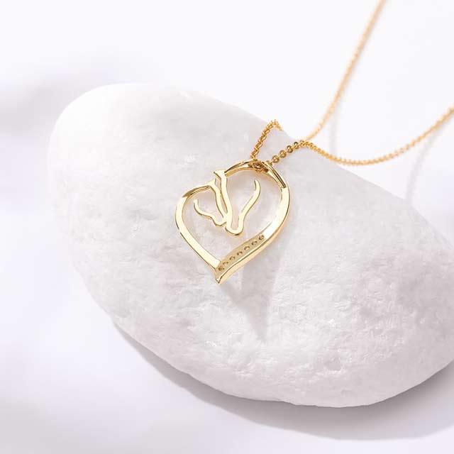 Collier grand amour de chevaux - Le Petit Fermier