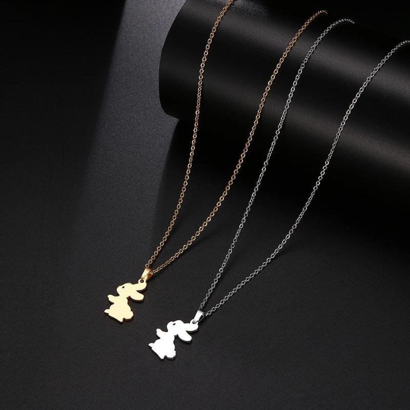 Collier lapin argenté - Le Petit Fermier