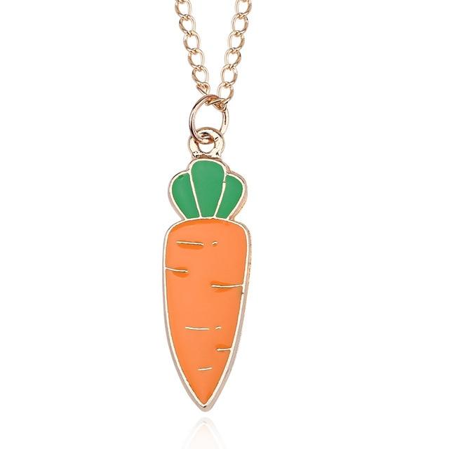 Collier lapin kawaii et sa carotte - Le Petit Fermier
