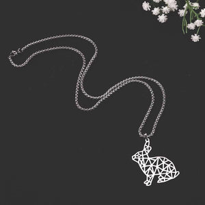 Collier lapin minimaliste en acier inoxydable - Le Petit Fermier