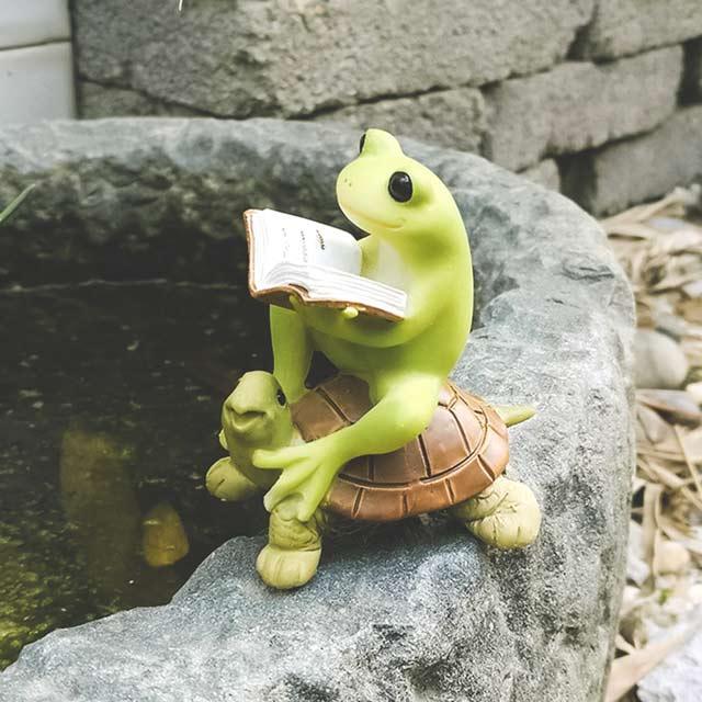 Figurine grenouille en résine - Le Petit Fermier