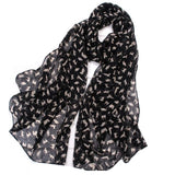 Foulard chat en mousseline de soi - Le Petit Fermier