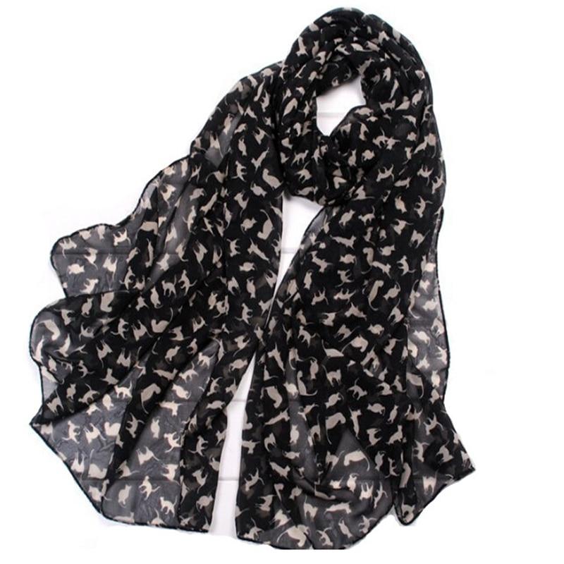 Foulard chat en mousseline de soi - Le Petit Fermier