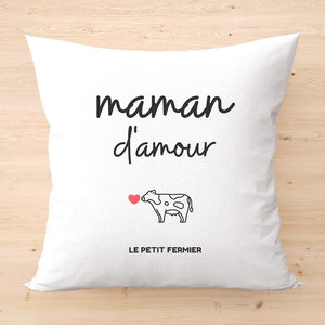 Housse de coussin maman d'amour - Le Petit Fermier