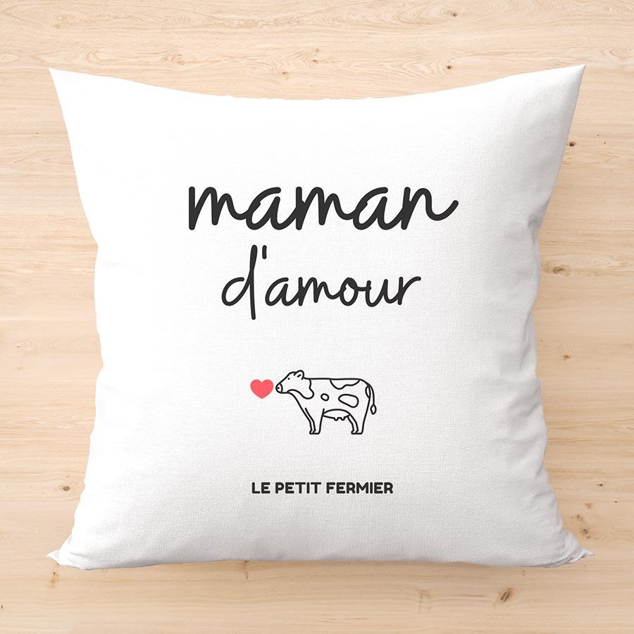 Housse de coussin maman d'amour - Le Petit Fermier