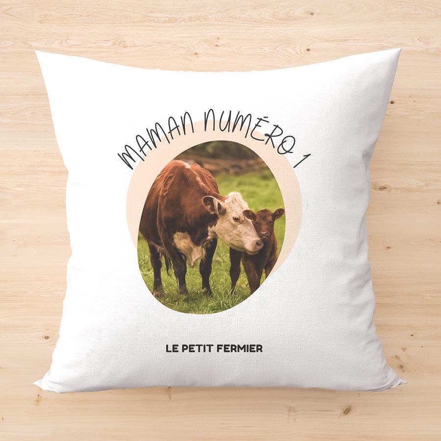 Housse de coussin maman numéro 1 - Le Petit Fermier