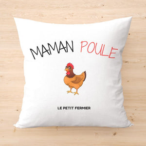 Housse de coussin maman poule - Le Petit Fermier
