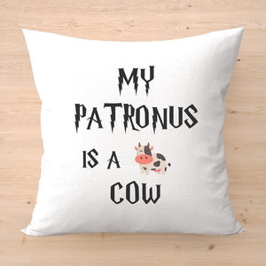 Housse de coussin my patronus is a cow - Le Petit Fermier
