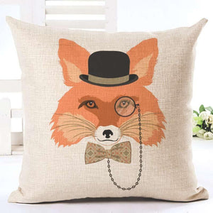 Housse de coussin renard bourgeois - Le Petit Fermier
