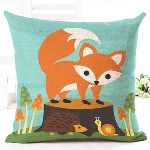 Housse de coussin renard kawaii - Le Petit Fermier
