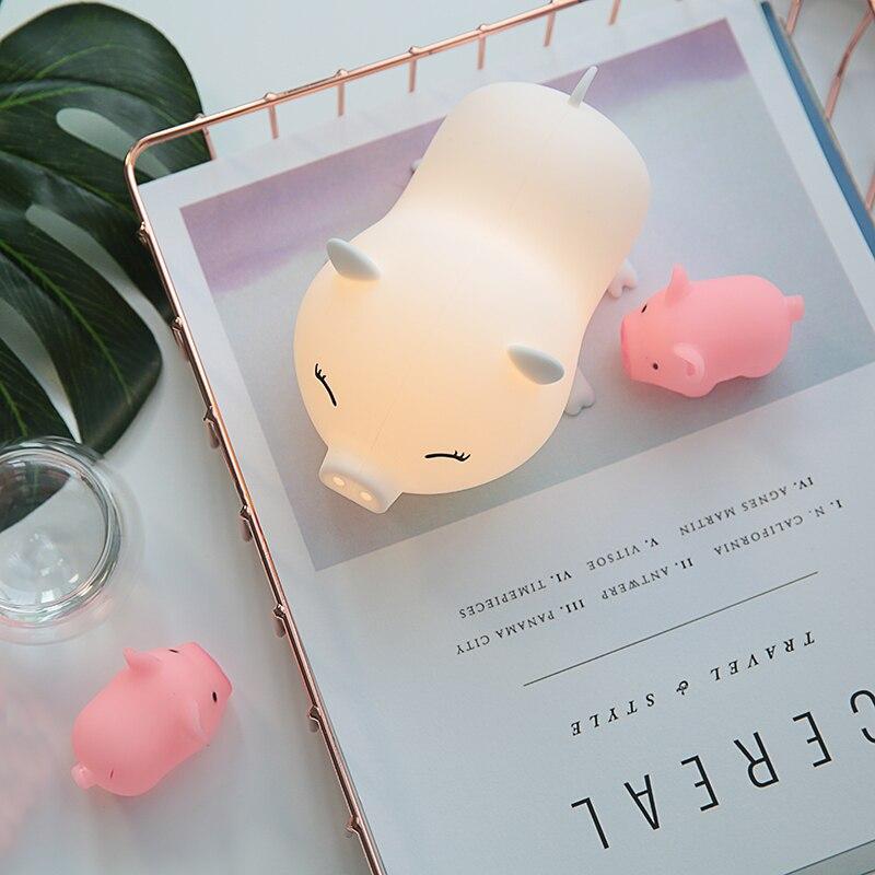 Lampe cochon rechargeable - Le Petit Fermier