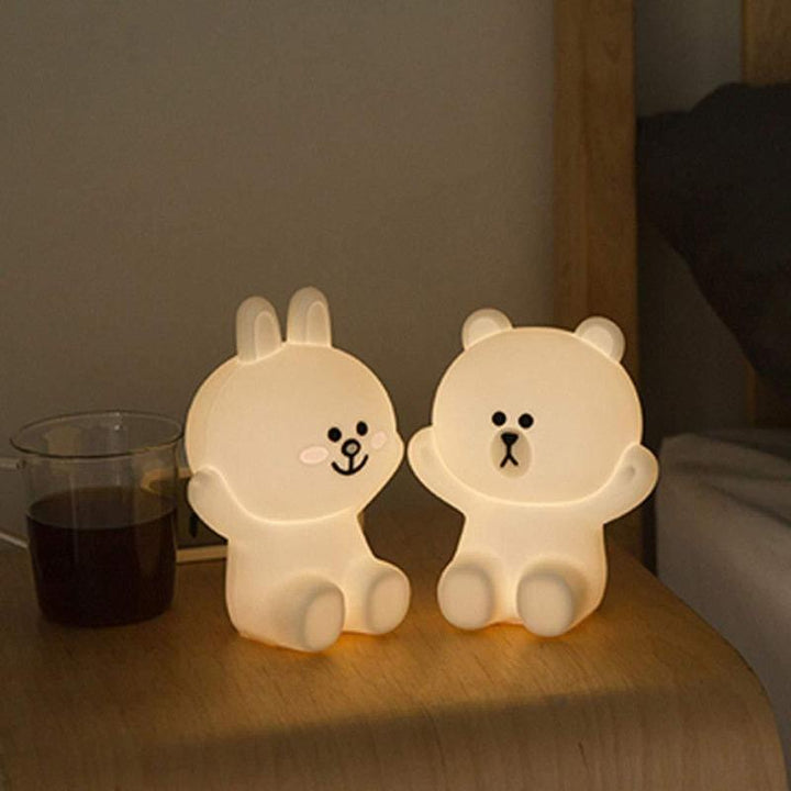 Lampe veilleuse lapin heureux - Le Petit Fermier