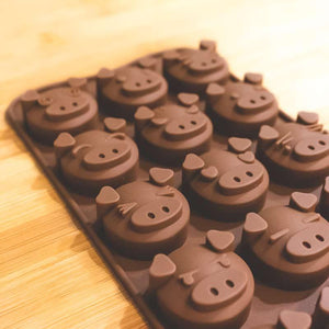 Moule à gâteau cochon en silicone - Le Petit Fermier
