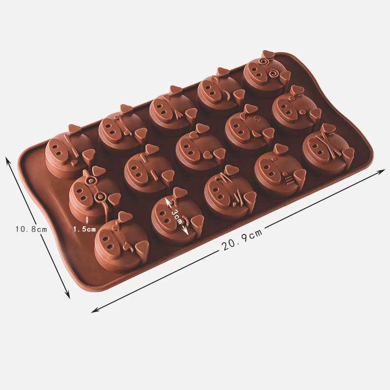 Moule à gâteau cochon en silicone - Le Petit Fermier