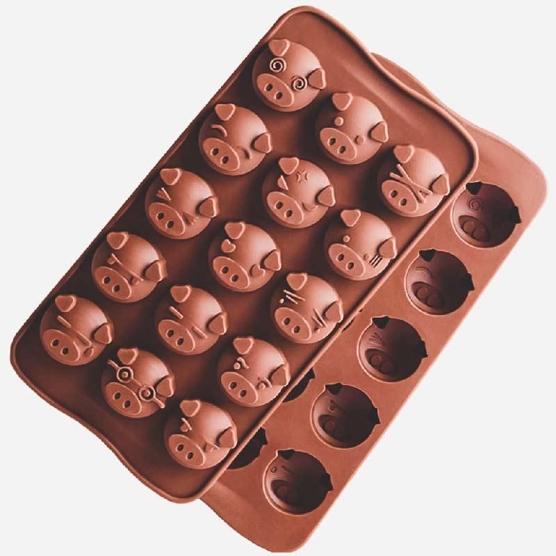 Moule à gâteau cochon en silicone - Le Petit Fermier