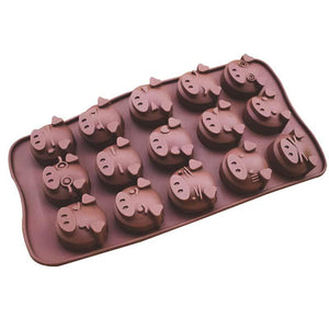 Moule à gâteau cochon en silicone - Le Petit Fermier