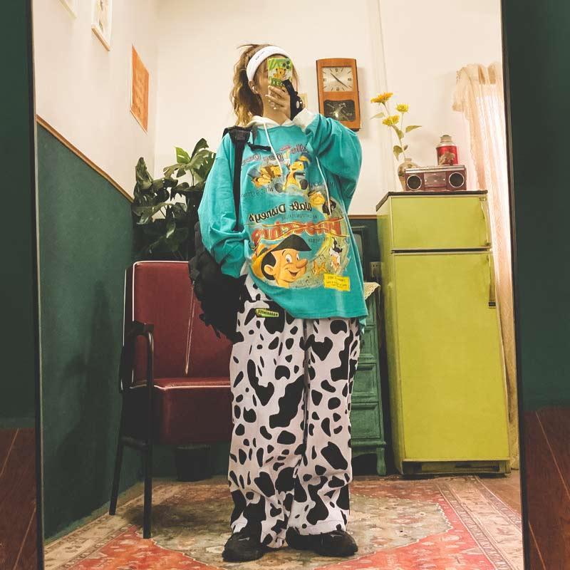 Pantalon ample à motif vache - Le Petit Fermier