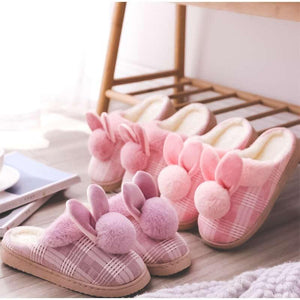 Pantoufles lapin à carreaux - Le Petit Fermier