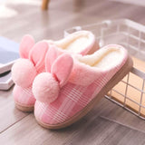 Pantoufles lapin à carreaux - Le Petit Fermier