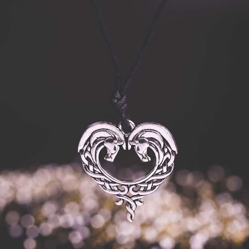 Pendentif celtique chevaux - Le Petit Fermier
