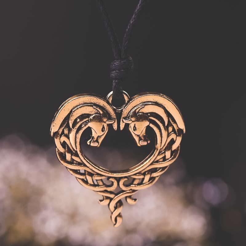 Pendentif celtique chevaux - Le Petit Fermier