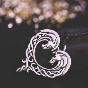 Pendentif celtique chevaux - Le Petit Fermier