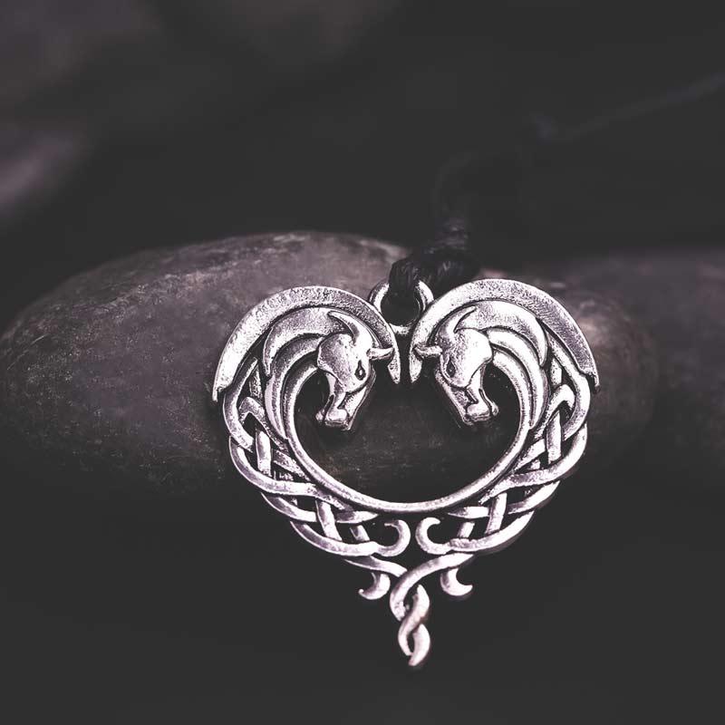 Pendentif celtique chevaux - Le Petit Fermier