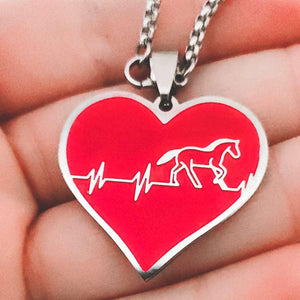 Pendentif cœur cheval - Le Petit Fermier