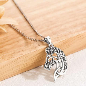 Pendentif design tête de cheval en argent véritable - Le Petit Fermier