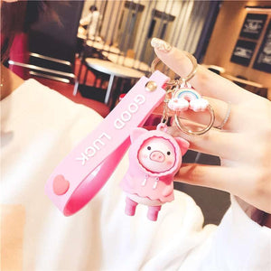 Porte-clé cochon rose - Le Petit Fermier