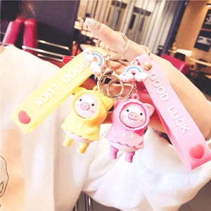 Porte-clé cochon rose - Le Petit Fermier