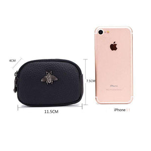 Porte-monnaie en cuir abeille - Le Petit Fermier