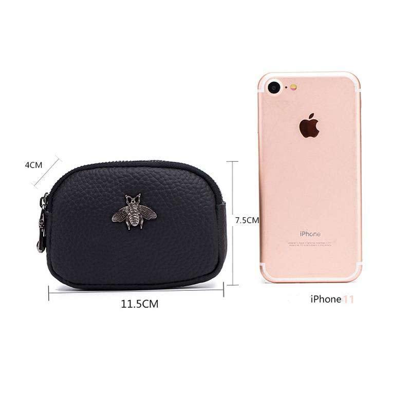 Porte-monnaie en cuir abeille - Le Petit Fermier