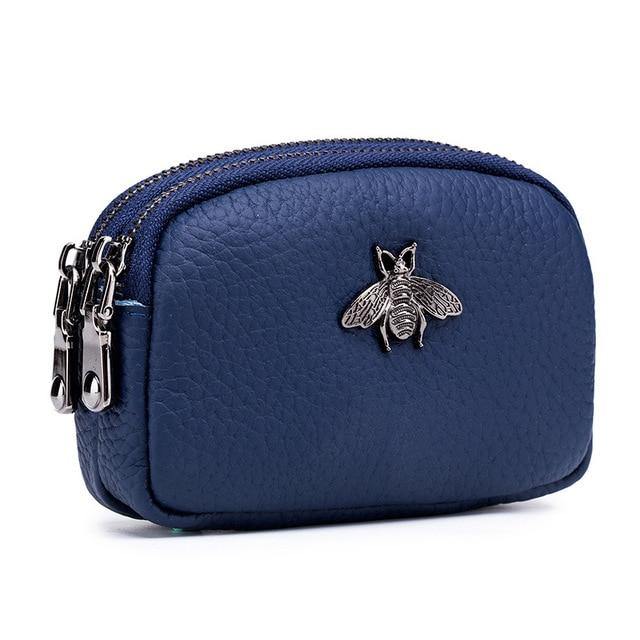 Syl'la Petit Porte Monnaie Cuir Super Héros Papy - Porte Clés Noir