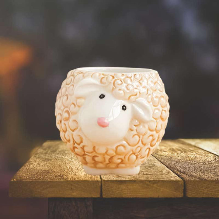Pot de fleur en céramique mouton - Le Petit Fermier