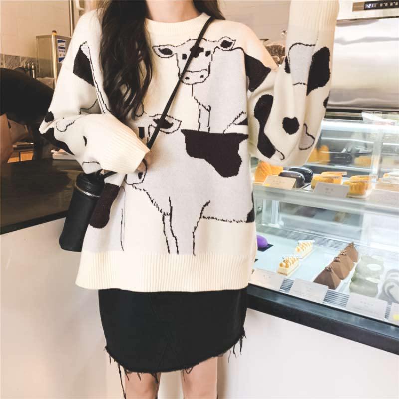 Pull-over vache cartoon - Le Petit Fermier