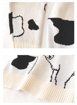 Pull-over vache cartoon - Le Petit Fermier