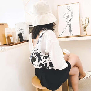 Sac à main vache en cuir synthétique - Le Petit Fermier