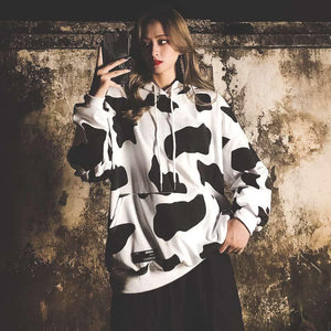 Sweat à capuche design vache - Le Petit Fermier