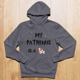 Sweat à capuche gris my patronus is a cow - Le Petit Fermier