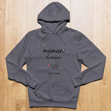 Sweat à capuche maman d'amour - Le Petit Fermier