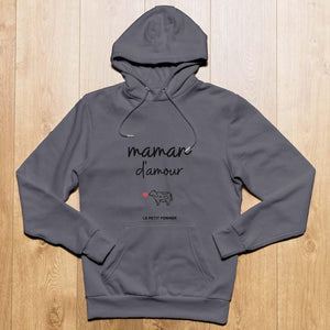 Sweat à capuche maman d'amour - Le Petit Fermier