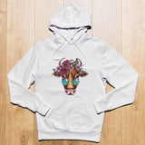 Sweat à capuche tête de vache babacool - Le Petit Fermier