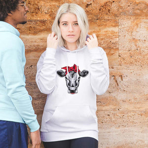 Sweat à capuche vache bandana - Le Petit Fermier